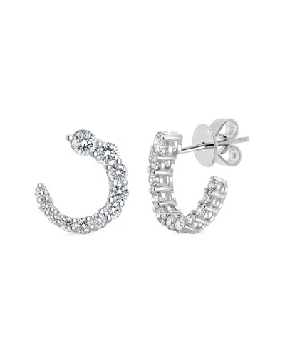 Sabrina Designs 14k 0.98 Ct. Tw. Diamond Curved Earrings