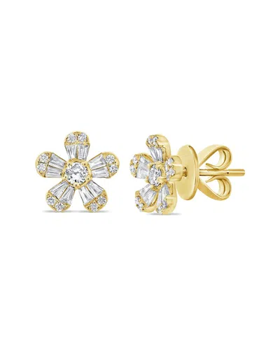 Sabrina Designs 14k 0.99 Ct. Tw. Diamond Flower Studs