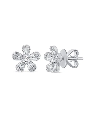 SABRINA DESIGNS SABRINA DESIGNS 14K 0.99 CT. TW. DIAMOND FLOWER STUDS