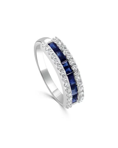 Sabrina Designs 14k 1.00 Ct. Tw. Diamond & Sapphire Ring In Blue