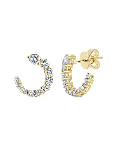 Sabrina Designs 14k 1.00 Ct. Tw. Diamond Curved Earrings