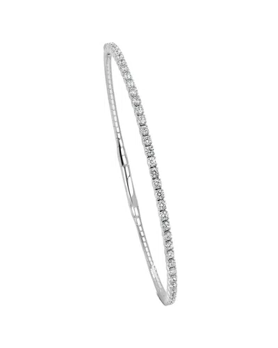 Sabrina Designs 14k 1.00 Ct. Tw. Diamond Flexible Bangle Bracelet In Gray