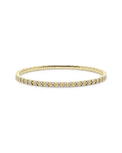 Sabrina Designs 14k 1.00 Ct. Tw. Diamond Stackable Flexible Bangle Bracelet In Gold