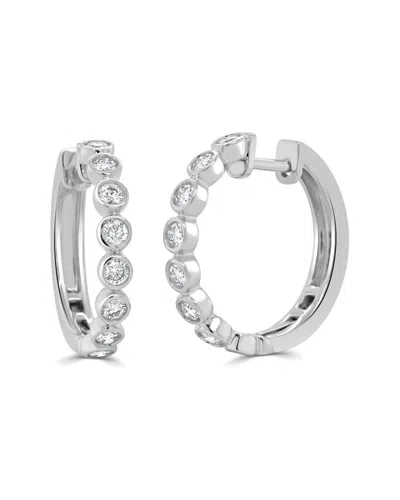 Sabrina Designs 14k 1.02 Ct. Tw. Diamond Huggie Earrings In Metallic