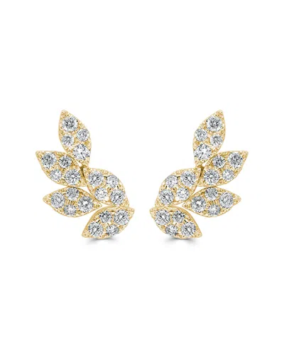 Sabrina Designs 14k 1.03 Ct. Tw. Diamond Cluster Earrings