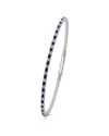 Sabrina Designs 14k 1.04 Ct. Tw. Diamond & Sapphire Flexible Bangle Bracelet