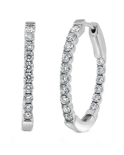 Sabrina Designs 14k 1.05 Ct. Tw. Diamond Inside Out Flexible Hoops