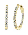 Sabrina Designs 14k 1.05 Ct. Tw. Diamond Inside Out Hoops