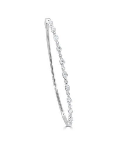 Sabrina Designs 14k 1.05 Ct. Tw. Diamondsapphire Bracelet In Metallic