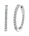 Sabrina Designs 14k 1.05 Ct. Tw. Oval Hoops
