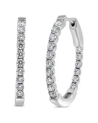 Sabrina Designs 14k 1.05 Ct. Tw. Oval Hoops