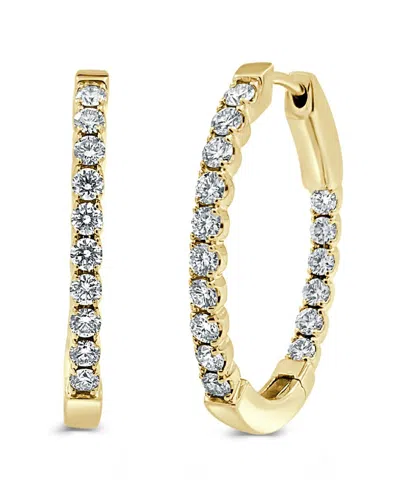 Sabrina Designs 14k 1.05 Ct. Tw. Oval Hoops