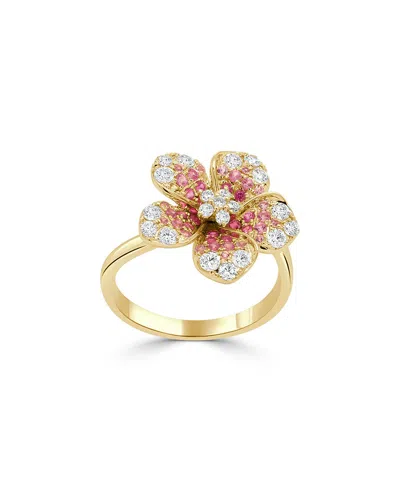 Sabrina Designs 14k 1.06 Ct. Tw. Diamond & Pink Sapphire Cocktail Ring In Gold