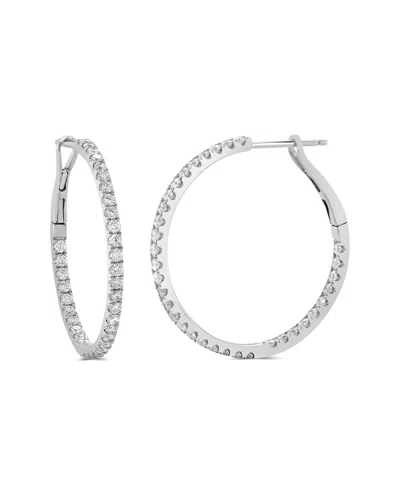 Sabrina Designs 14k 1.06 Ct. Tw. Diamond Hoops In White