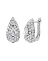 Sabrina Designs 14k 1.08 Ct. Tw. Diamond  Huggie Earrings In Metallic