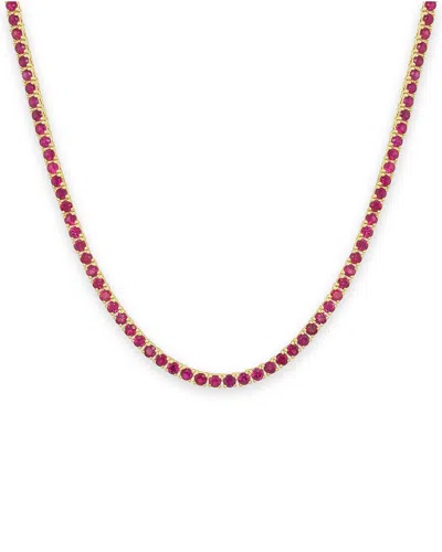 Sabrina Designs 14k 10.94 Ct. Tw. Ruby Tennis Necklace In Red