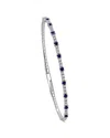 Sabrina Designs 14k 1.11 Ct. Tw. Diamond & Sapphire Flexible Bangle Bracelet