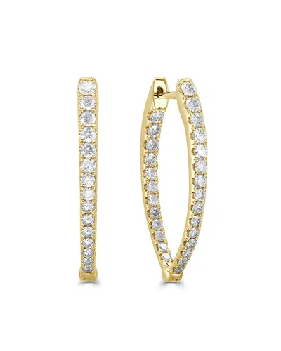 Sabrina Designs 14k 1.11 Ct. Tw. Diamond Oval Hoops In Gold