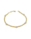 Sabrina Designs 14k 1.15 Ct. Tw. Diamond Heart & Curb Link Bracelet In Gold