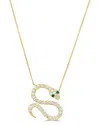 Sabrina Designs 14k 1.16 Ct. Tw. Diamond Snake Necklace In Gold