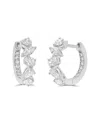 Sabrina Designs 14k 1.20 Ct. Tw. Diamond Hoop Earrings In White