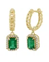 Sabrina Designs 14k 1.24 Ct. Tw. Diamond & Emerald Hoops