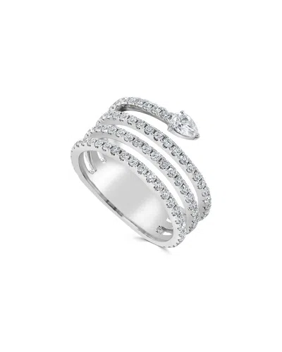 Sabrina Designs 14k 1.38 Ct. Tw. Diamond Wrap Band Ring In Metallic