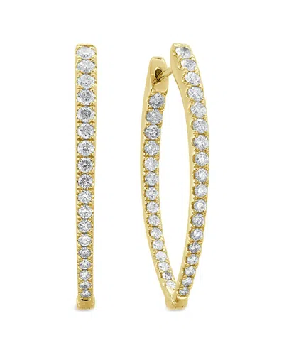 Sabrina Designs 14k 1.42 Ct. Tw. Diamond Inside Out Hoops In Gold