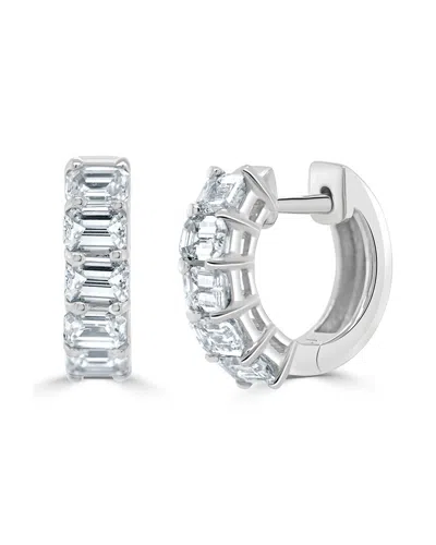 Sabrina Designs 14k 1.50 Ct. Tw. Diamond Huggie Earrings In Silver