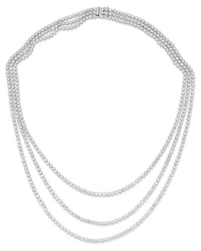 Sabrina Designs 14k 15.50 Ct. Tw. Diamond Tennis Necklace In Metallic