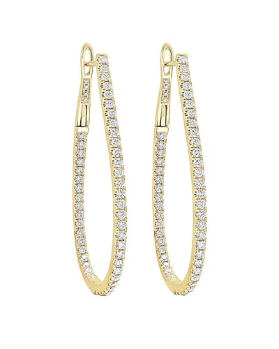 Sabrina Designs 14k 1.58 Ct. Tw. Diamond Hoops In Gold