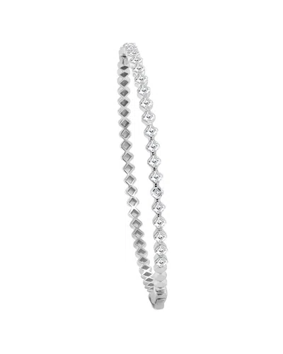 Sabrina Designs 14k 1.70 Ct. Tw. Diamond Bangle Bracelet In Silver