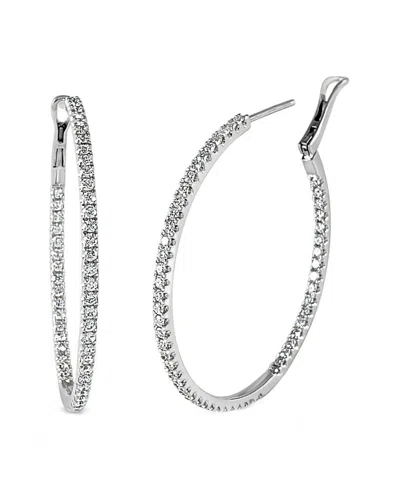 Sabrina Designs 14k 1.72 Ct. Tw. Diamond Hoops In Silver