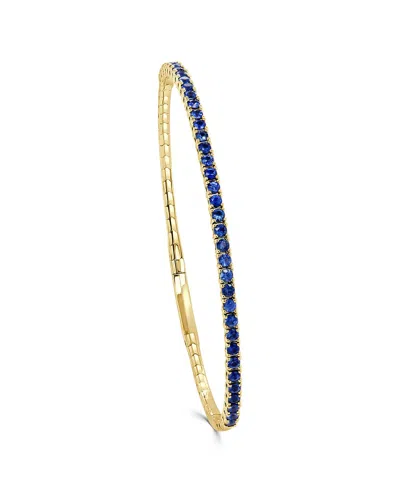 Sabrina Designs 14k 1.74 Ct. Tw. Sapphire Flexible Bangle Bracelet In Gold