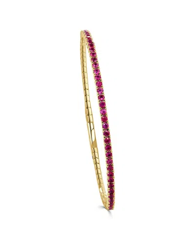 SABRINA DESIGNS SABRINA DESIGNS 14K 1.82 CT. TW. RUBY FLEXIBLE BANGLE BRACELET