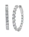 Sabrina Designs 14k 1.91 Ct. Tw. Diamond Inside Out Flexible Hoops