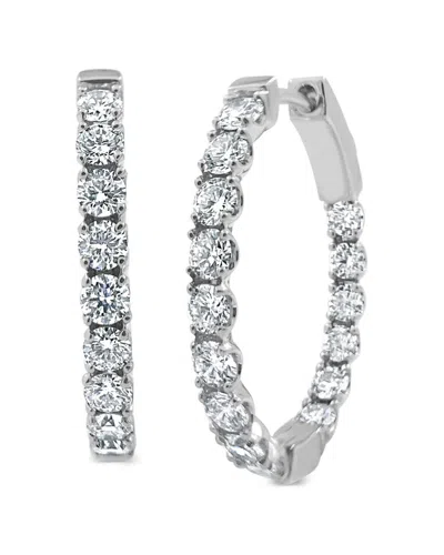 Sabrina Designs 14k 1.91 Ct. Tw. Oval Hoops In Metallic