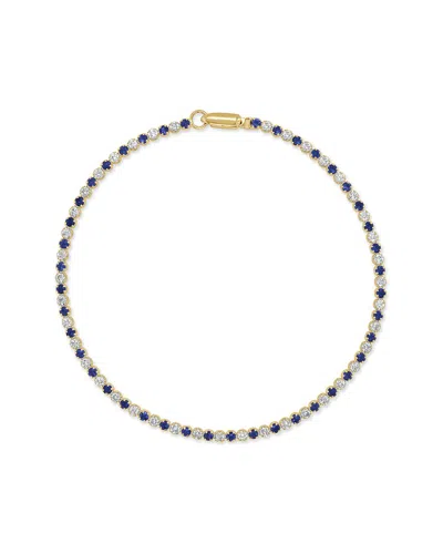 Sabrina Designs 14k 2.02 Ct. Tw. Diamond & Sapphire Stackable Tennis Bracelet In Multi