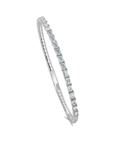 Sabrina Designs 14k 2.06 Ct. Tw. Diamond Flexible Bangle Bracelet In Metallic