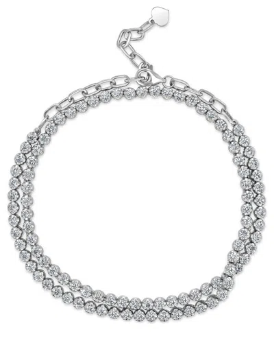 Sabrina Designs 14k 2.08 Ct. Tw. Diamond Adjustable Tennis Necklace In Metallic