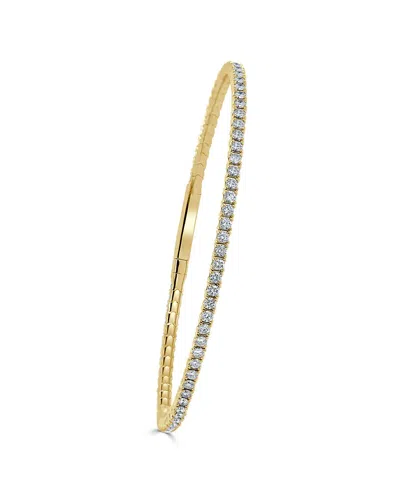 Sabrina Designs 14k 2.14 Ct. Tw. Diamond Flexible Bangle Bracelet In Multi
