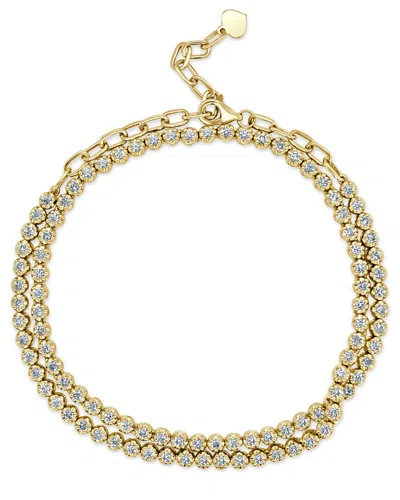 Sabrina Designs 14k 2.15 Ct. Tw. Diamond Adjustable Tennis Necklace In Gold