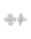 Sabrina Designs 14k 2.16 Ct. Tw. Diamond & Pearl Floral Earrings