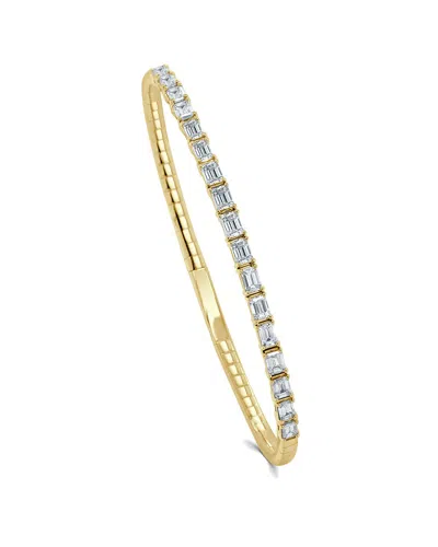 Sabrina Designs 14k 2.17 Ct. Tw. Diamond Flexible Bangle Bracelet In Gold