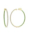 Sabrina Designs 14k 2.22 Ct. Tw. Diamond & Emerald Hoops