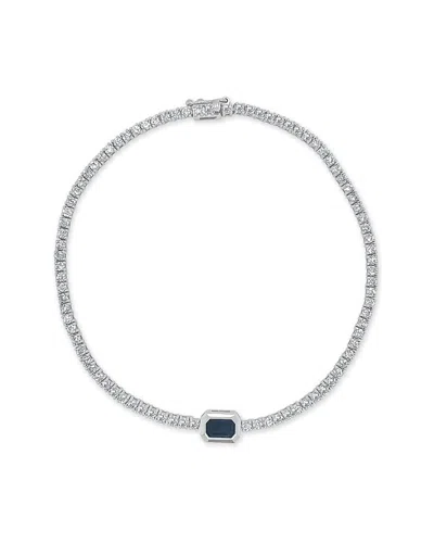 Sabrina Designs 14k 2.22 Ct. Tw. Diamond & Sapphire Bracelet In Silver