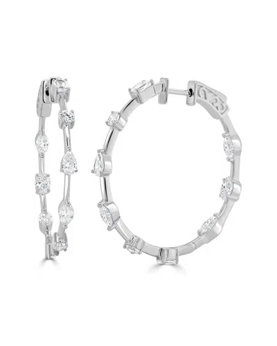 Sabrina Designs 14k 2.24 Ct. Tw. Diamond Hoops In Metallic