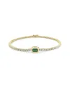 Sabrina Designs 14k 2.30 Ct. Tw. Diamond & Emerald Tennis Bracelet