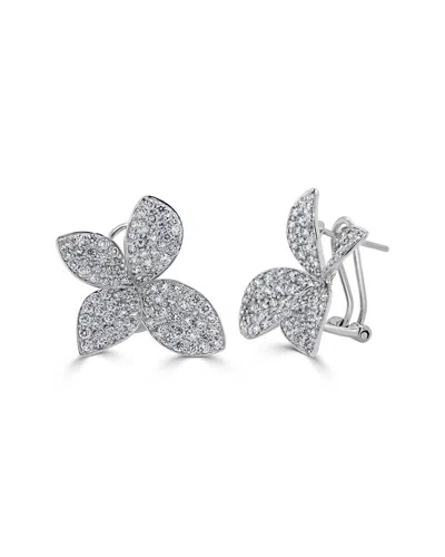 Sabrina Designs 14k 2.39 Ct. Tw. Diamond Flower Earrings