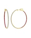 Sabrina Designs 14k 2.44 Ct. Tw. Diamond & Ruby Hoops